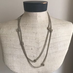 Stitch Fix Long Gold Rope Knot Necklace